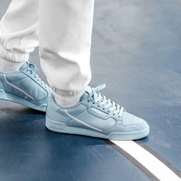 🆕 ADIDAS Continental 80 Mens Originals Trainer Ash Blue Glacier Size 11 Men - Picture 2 of 12